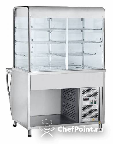 Прилавок-витрина холодильный Abat ПВВ(Н)-70М-С-01-НШ